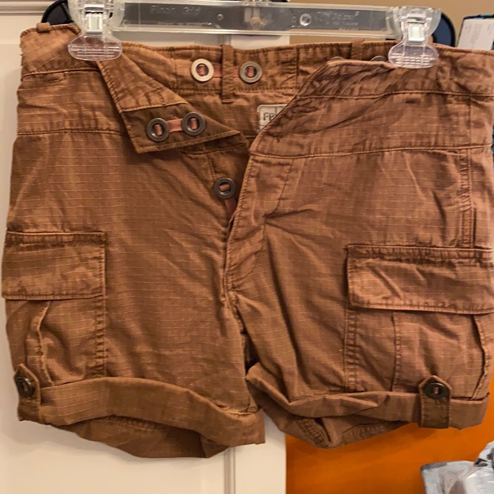 Brown cargo shorts